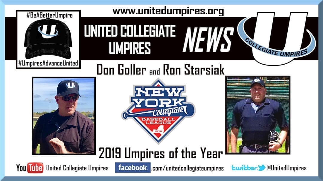 NYCBL 2019 Umpires of Year Announced